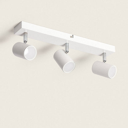 Lámpara de Techo Orientable Metal 3 Focos Wuedy