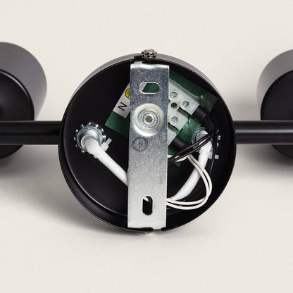 Lámpara de Techo Orientable Metal 4 Focos Albus Black