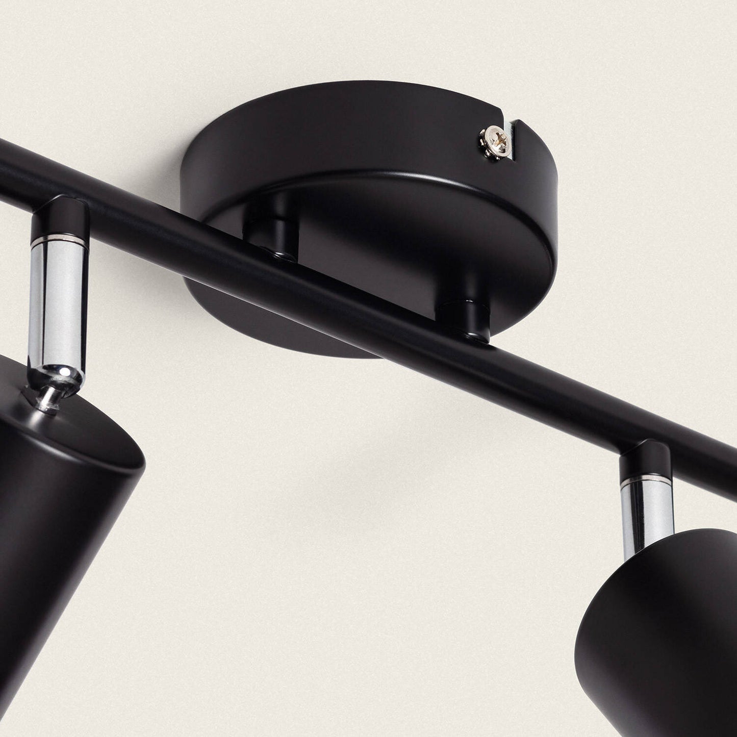 Lámpara de Techo Orientable Metal 4 Focos Albus Black