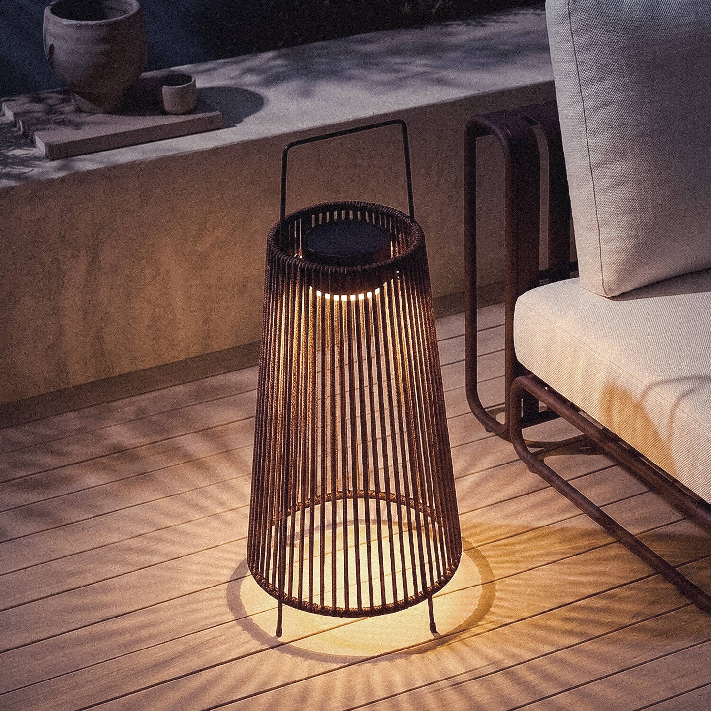 Lámpara Solar Tali de Cuerda para Mesa y Suelo Exterior