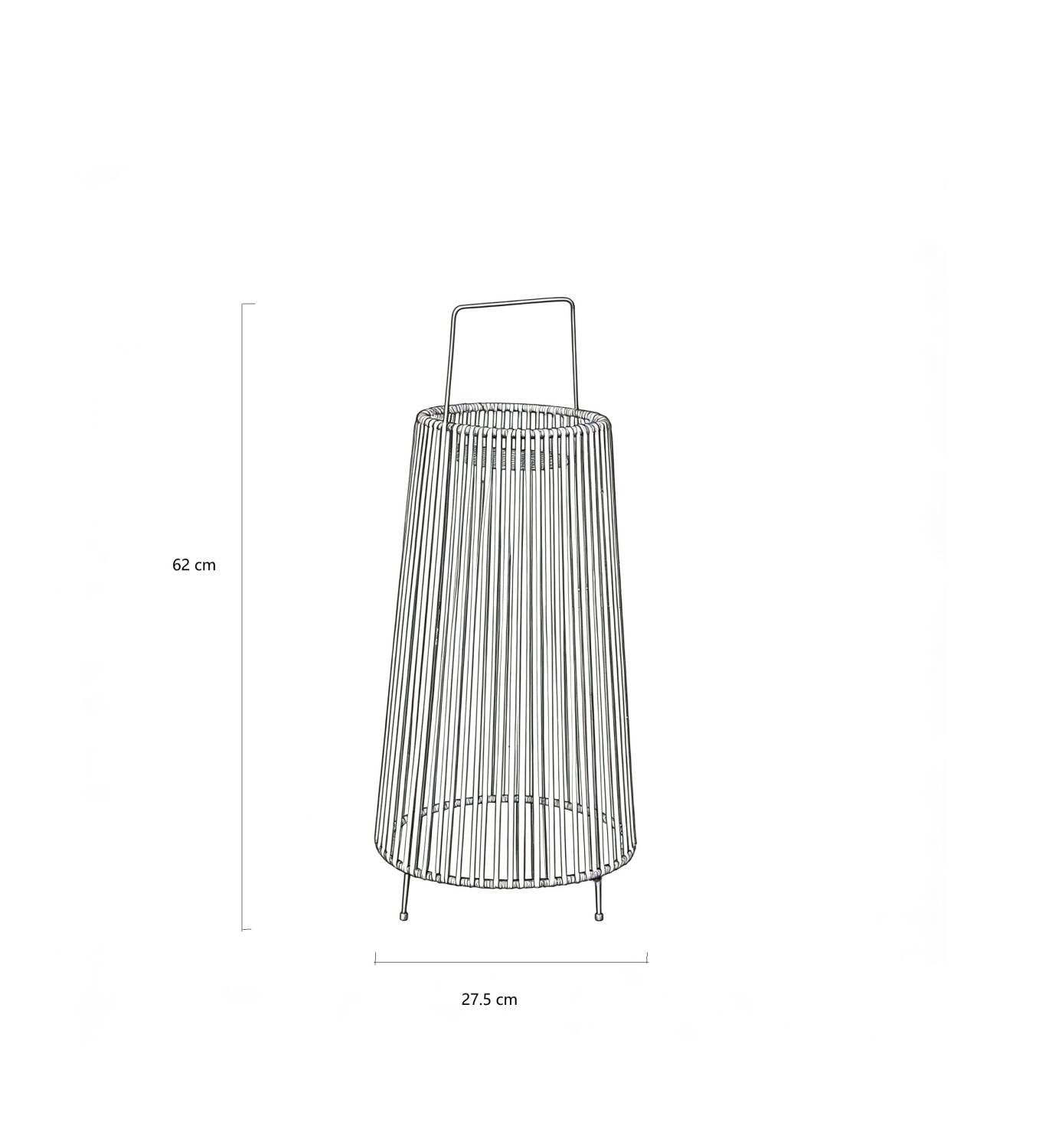 Lámpara Solar Tali de Cuerda para Mesa y Suelo Exterior