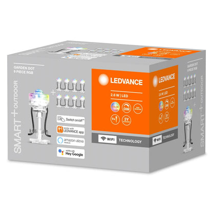 Luces LED 2.5W RGB Smart+ WiFi con Pincho para Exterior Mini LEDVANCE 4058075478534