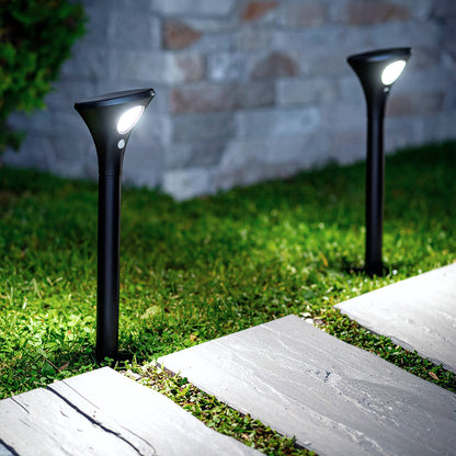 Pack 2 Balizas Solar Exterior LED con Pincho Pie 60cm con Detector de Movimiento