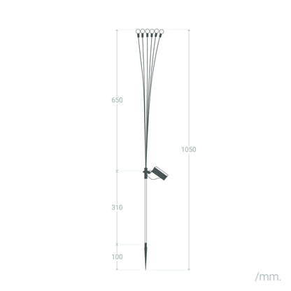 Pack de 2 Pinchos LED Solar Exterior LightningBug