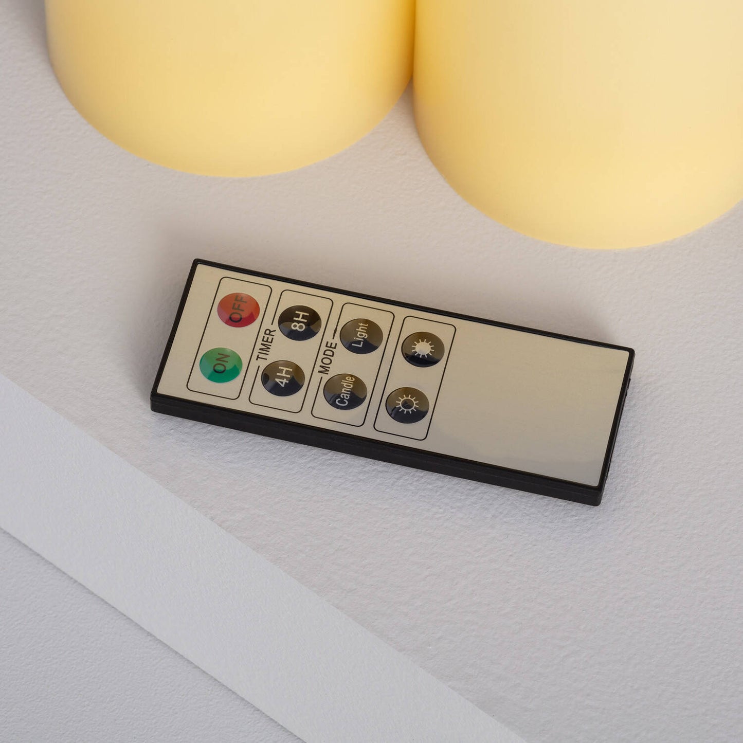 Pack de 3 Velas LED Cera Natural con Control Remoto