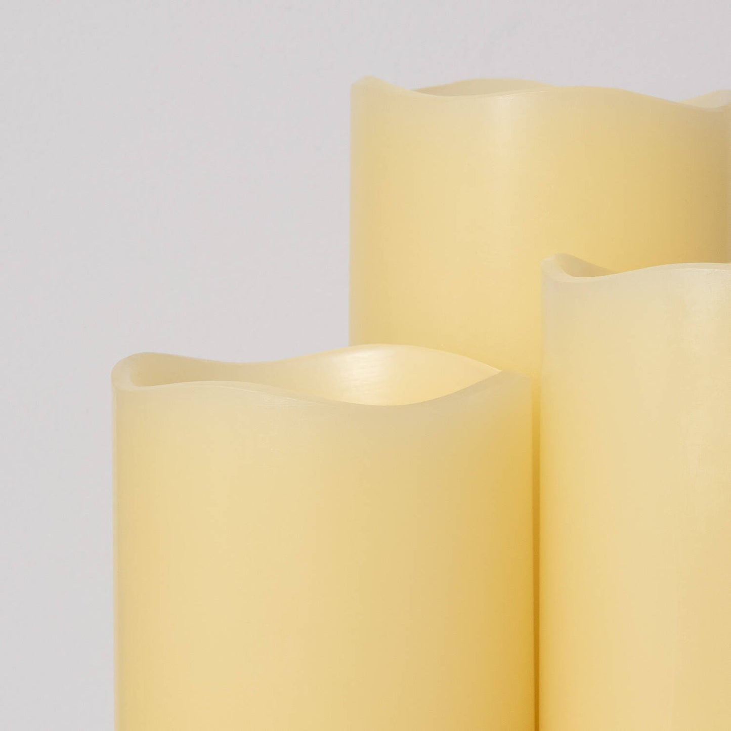 Pack de 3 Velas LED Cera Natural con Control Remoto