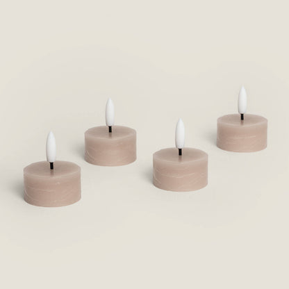 Pack de 4 Velas LED de Cera Mirea