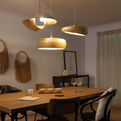 Pantalla Lámpara Colgante Bambú Shuka Sari Big Ø500 mm ILUZZIA
