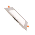 Lote Downlight LED Profesional: Cuadrado, plata, de empotrar, 3.000K.