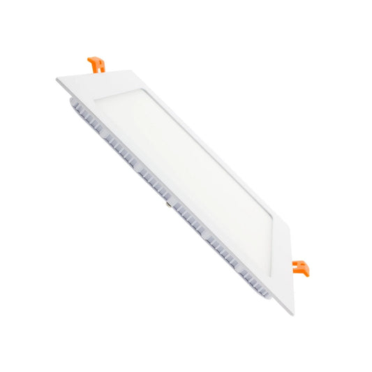 Lote Downlight LED Profesional: Cuadrado, blanco, de empotrar, 6.000K.