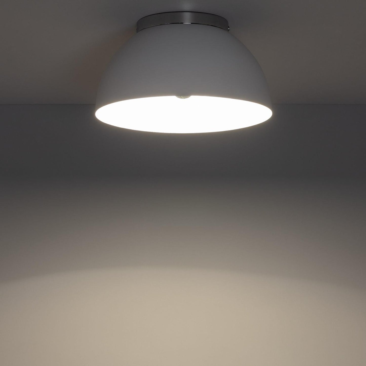 Plafón Circular Aluminio Ø305 mm Bosco Silver