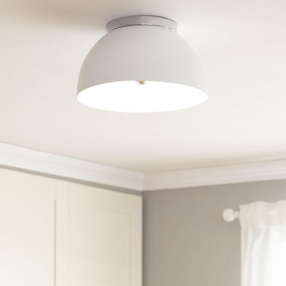 Plafón Circular Aluminio Ø305 mm Bosco Silver