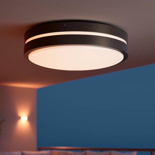 Plafón Circular Exterior Aluminio Ø285 mm Kadam