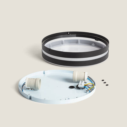 Plafón Circular Exterior Aluminio Ø285 mm Kadam