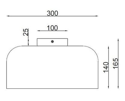 Plafón Circular Metal Ø300 Groa