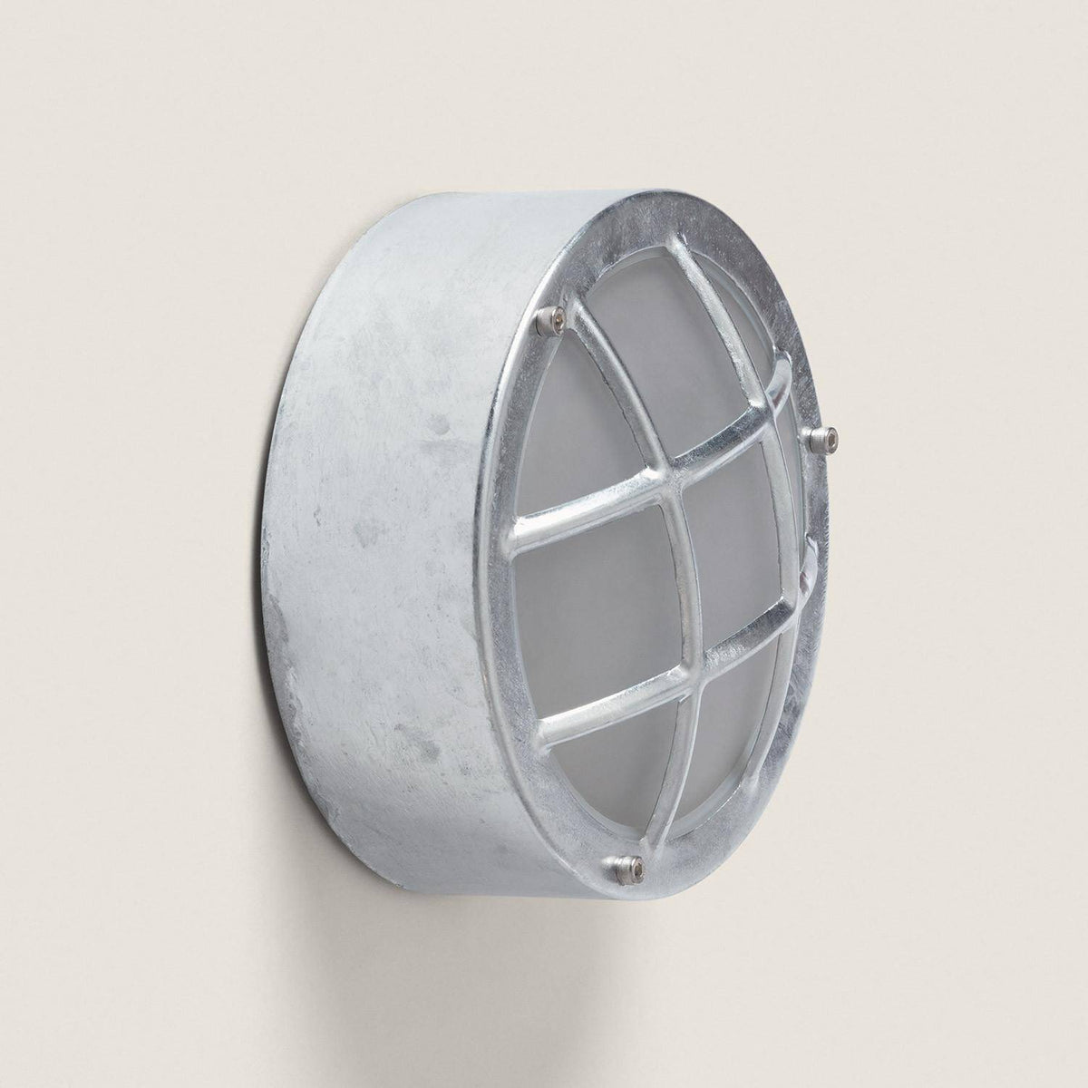 Plafón Circular para Exterior Ø200 mm Hublot Acero Galvanizado Coastal Fjord