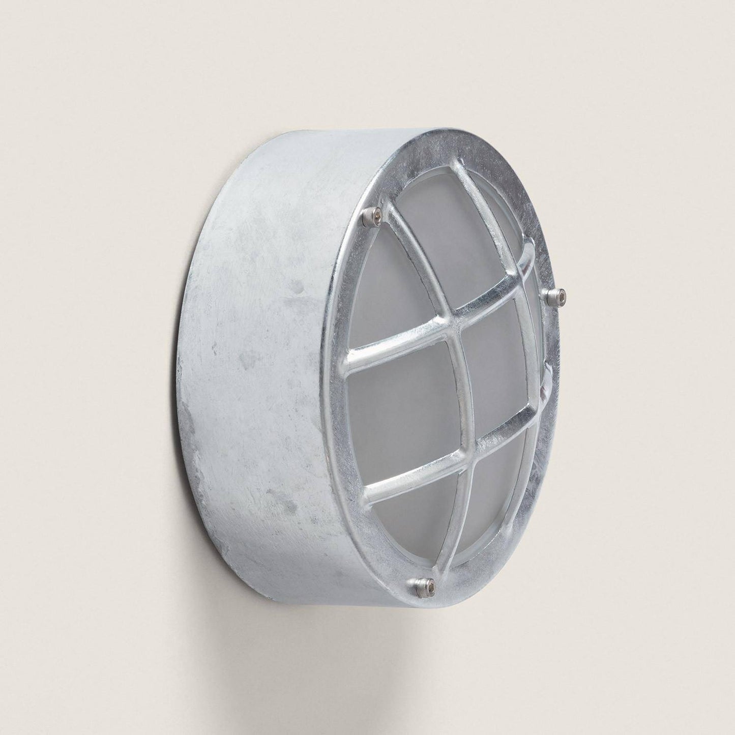 Plafón Circular para Exterior Ø200 mm Hublot Acero Galvanizado Coastal Fjord