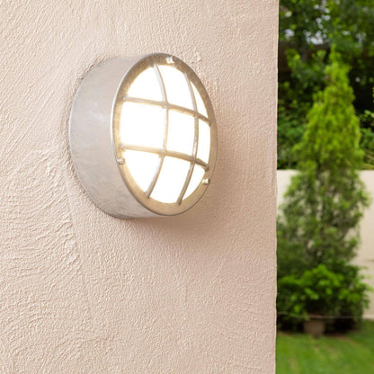 Plafón Circular para Exterior Ø200 mm Hublot Acero Galvanizado Coastal Fjord
