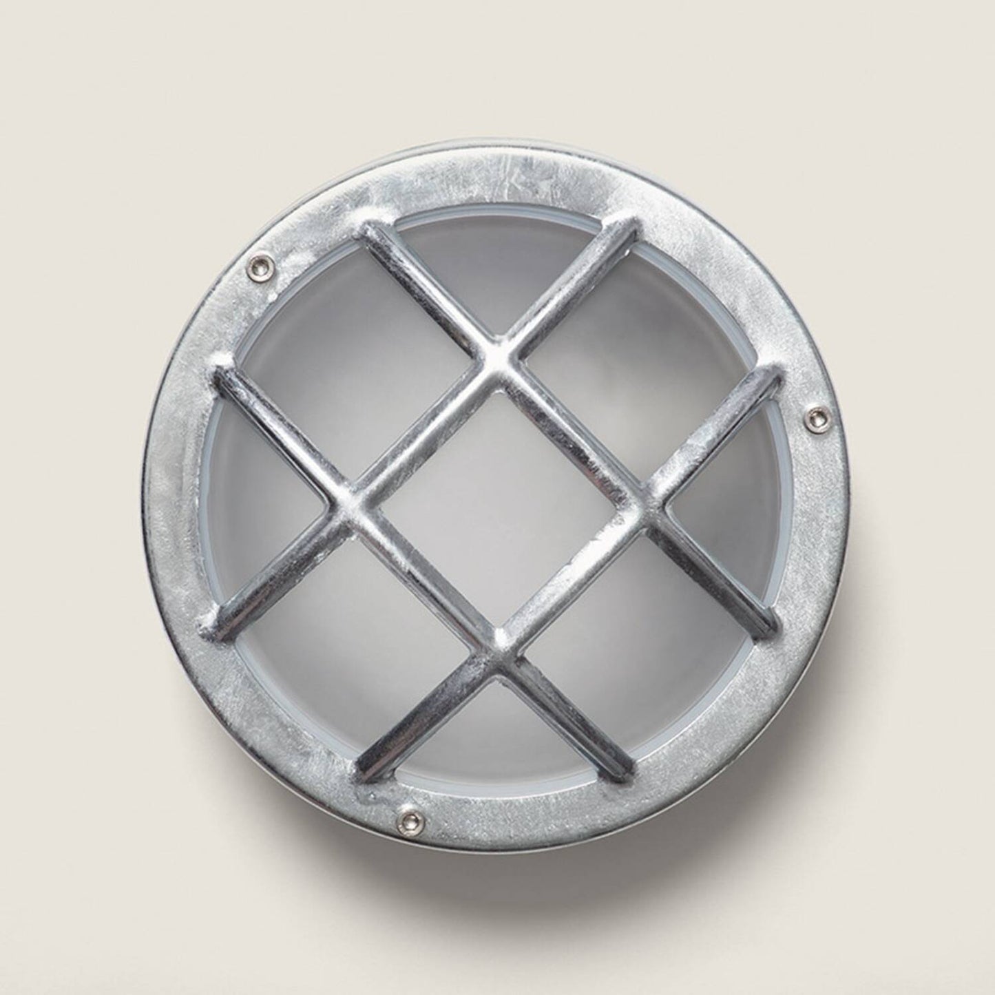 Plafón Circular para Exterior Ø200 mm Hublot Acero Galvanizado Coastal Fjord