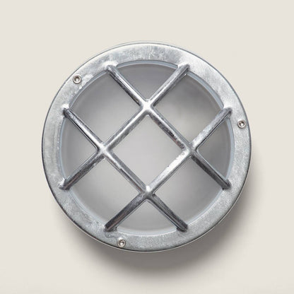 Plafón Circular para Exterior Ø200 mm Hublot Acero Galvanizado Coastal Fjord