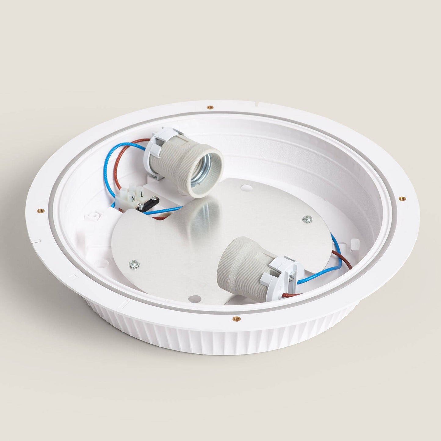 Plafón Circular para Exterior Ø300 mm IP65 Curio Blanco