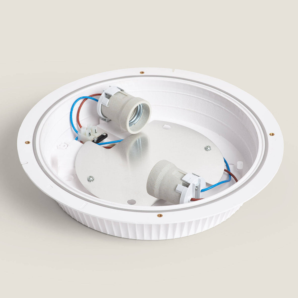 Plafón Circular para Exterior Ø300 mm IP65 Curio Blanco