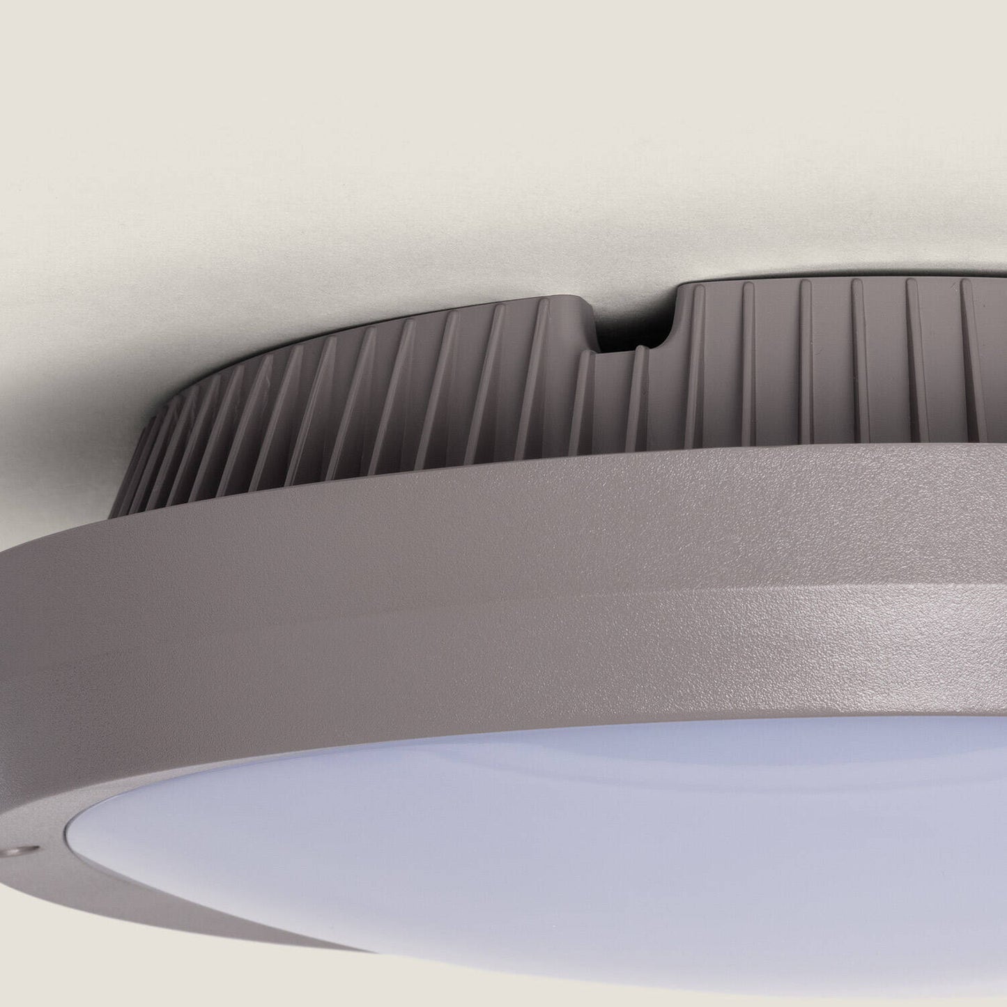 Plafón Circular para Exterior Ø300 mm IP65 Curio Gris