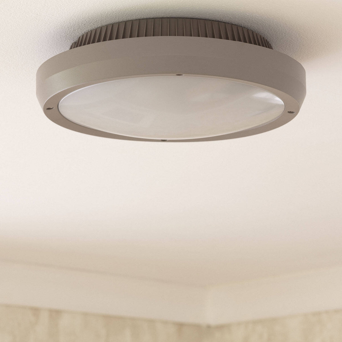 Plafón Circular para Exterior Ø300 mm IP65 Curio Gris