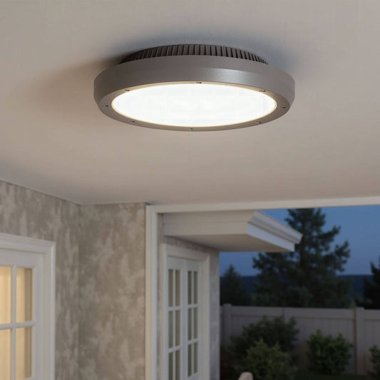 Plafón Circular para Exterior Ø300 mm IP65 Curio Gris
