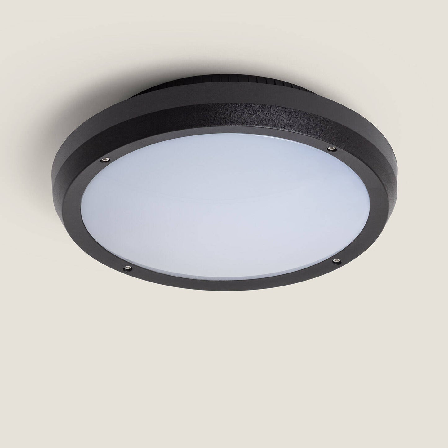 Plafón Circular para Exterior Ø300mm IP65 Curio Negro