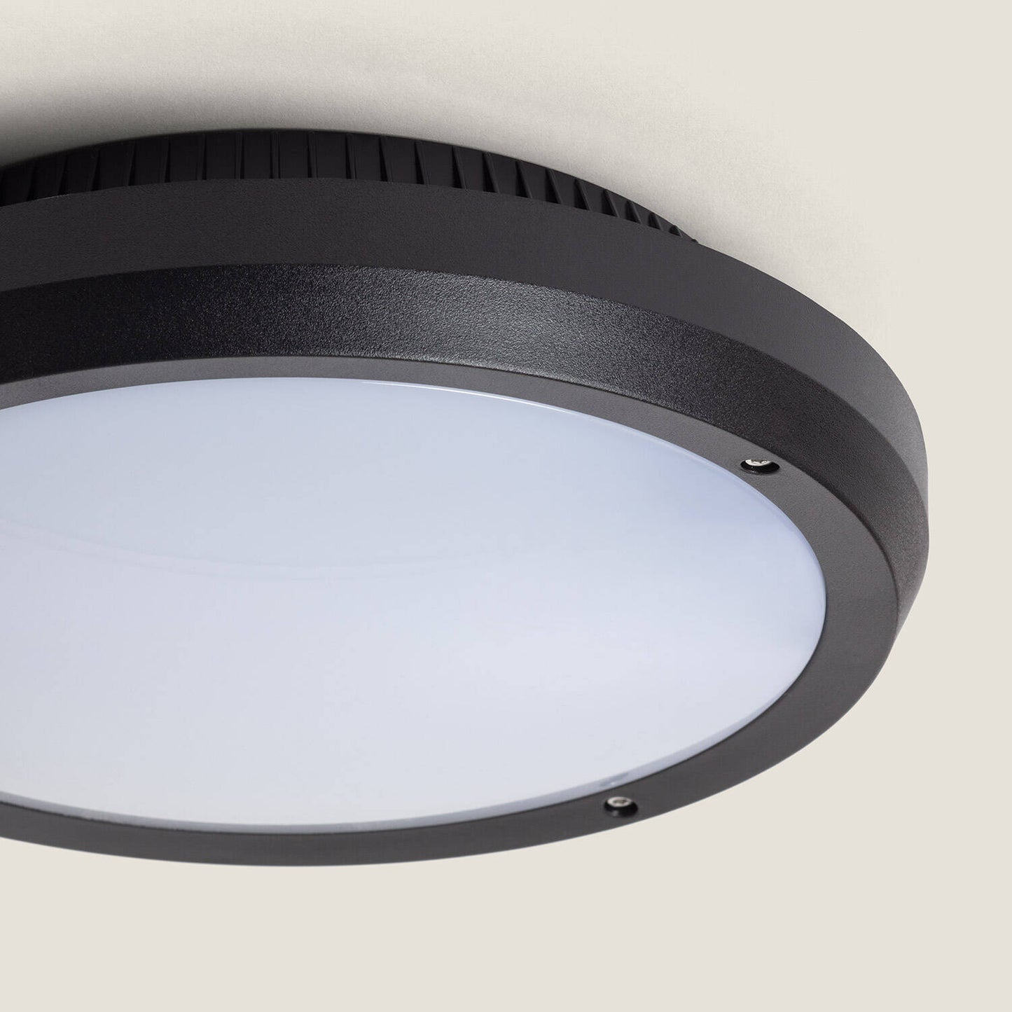 Plafón Circular para Exterior Ø300mm IP65 Curio Negro
