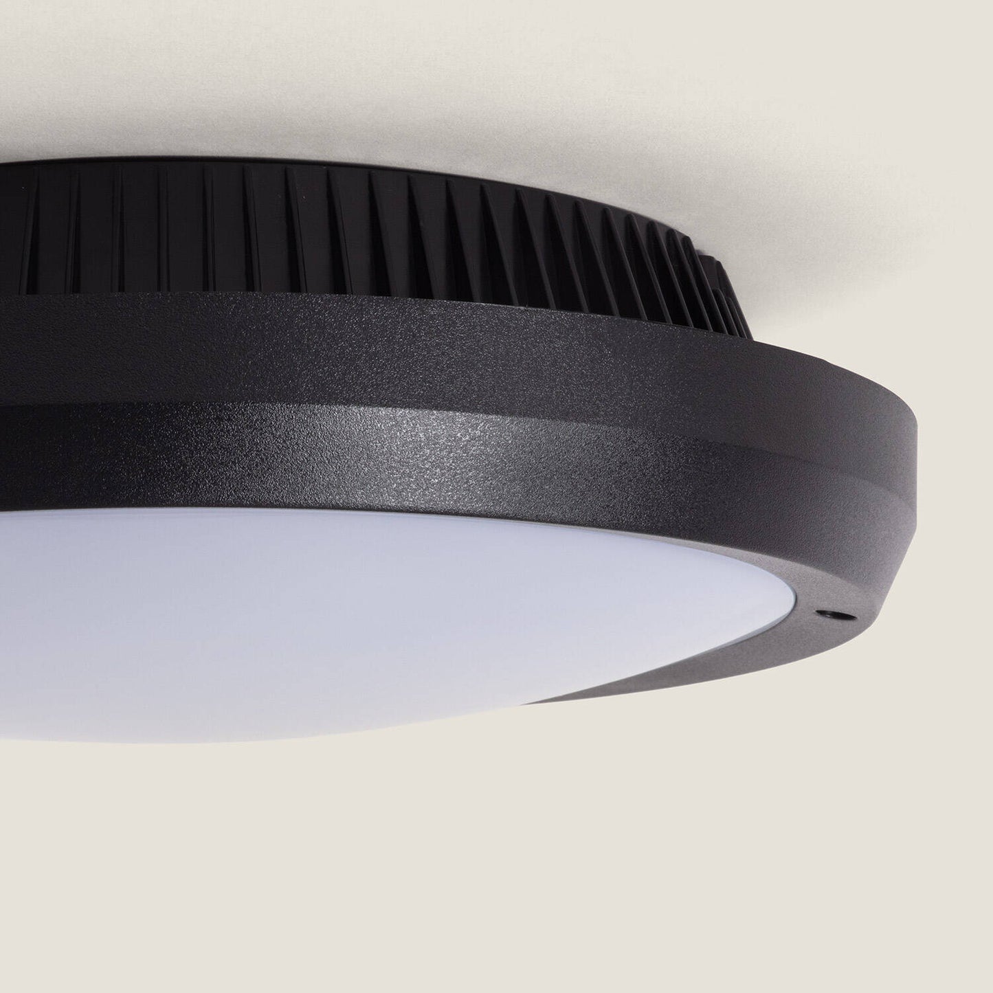 Plafón Circular para Exterior Ø300mm IP65 Curio Negro