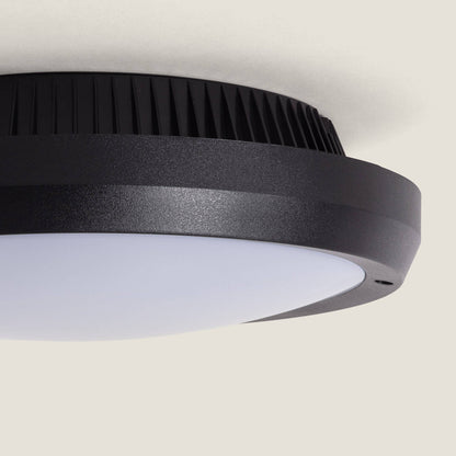 Plafón Circular para Exterior Ø300mm IP65 Curio Negro