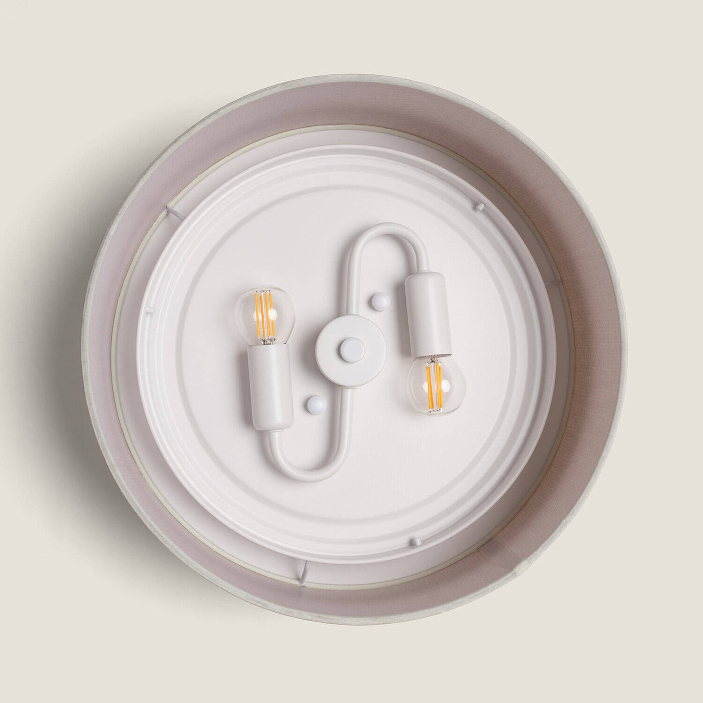 Plafón Circular Ratán Ø360 Rufus