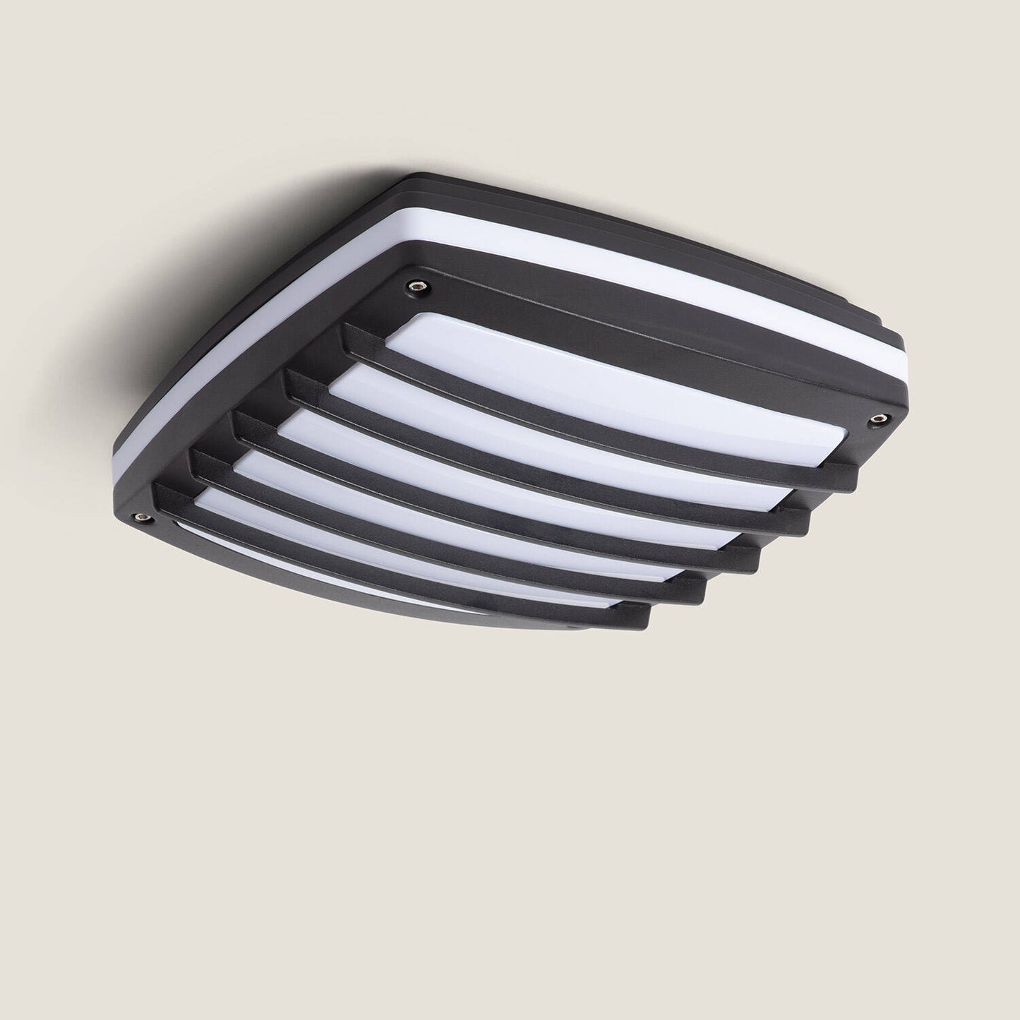 Plafón Cuadrado Aluminio para Exterior 300x300 mm Domia
