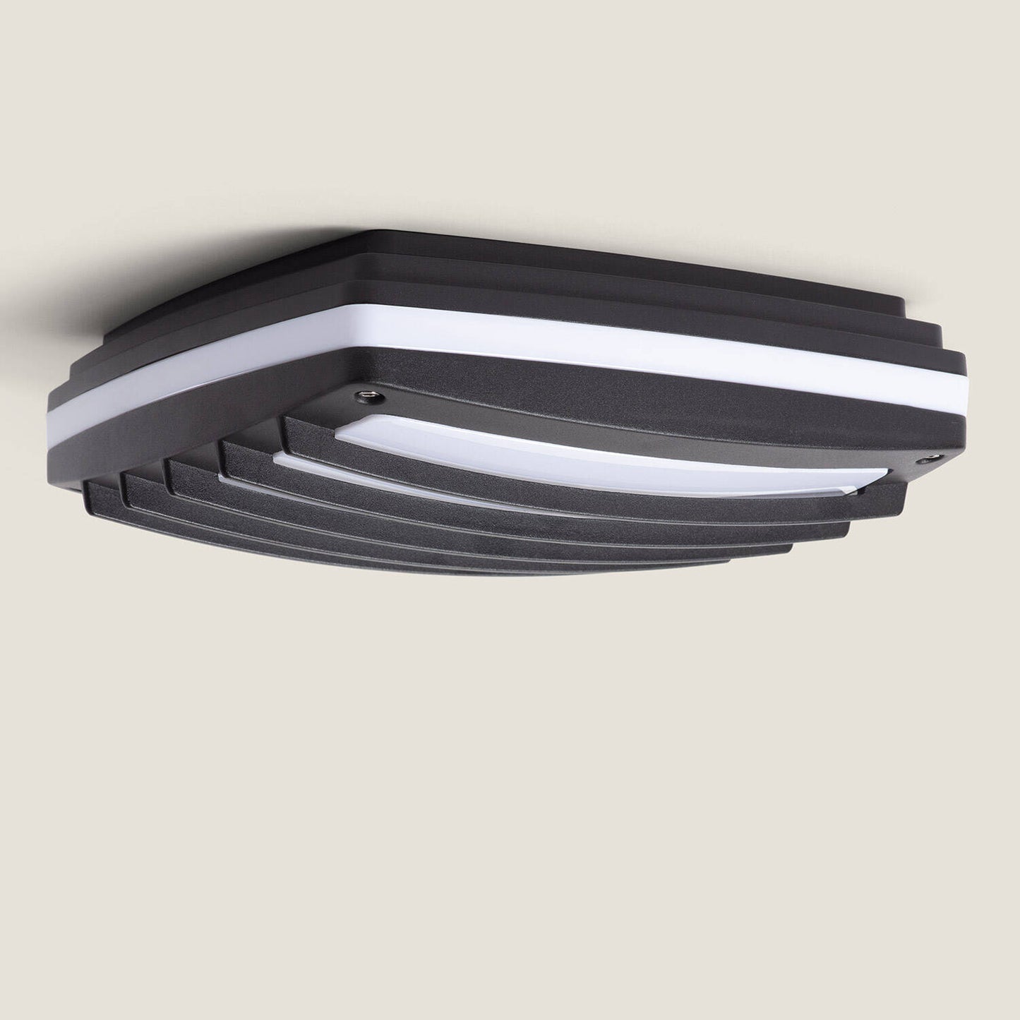 Plafón Cuadrado Aluminio para Exterior 300x300 mm Domia