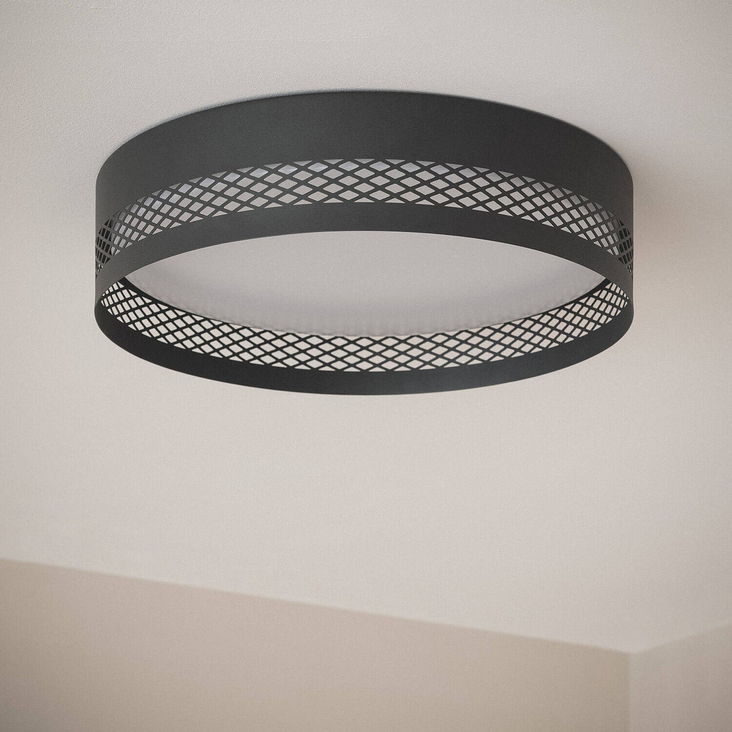 Plafón de Techo LED 30W Acero Saska S