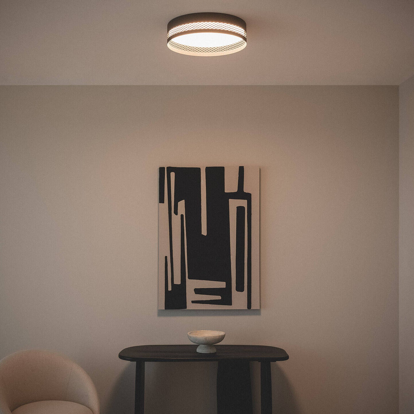 Plafón de Techo LED 30W Acero Saska S