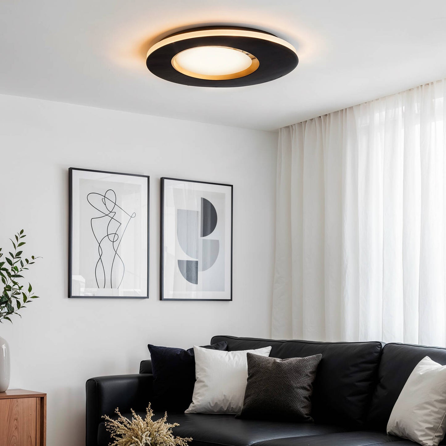 Plafón de Techo LED 30W Acero Taska S