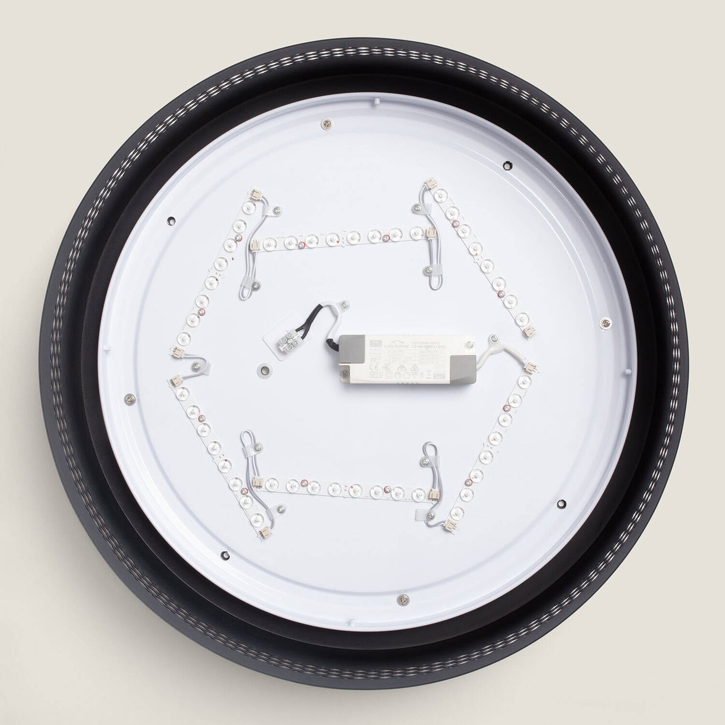 Plafón de Techo LED 40W Acero Saska L