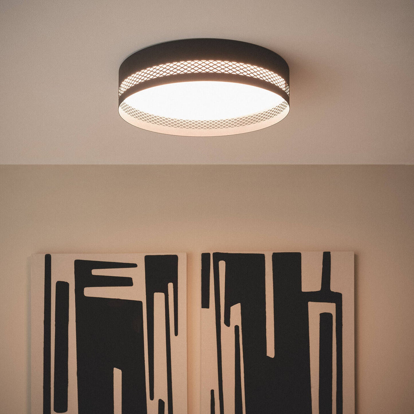 Plafón de Techo LED 40W Acero Saska L