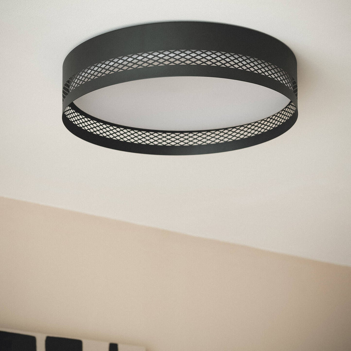 Plafón de Techo LED 40W Acero Saska L