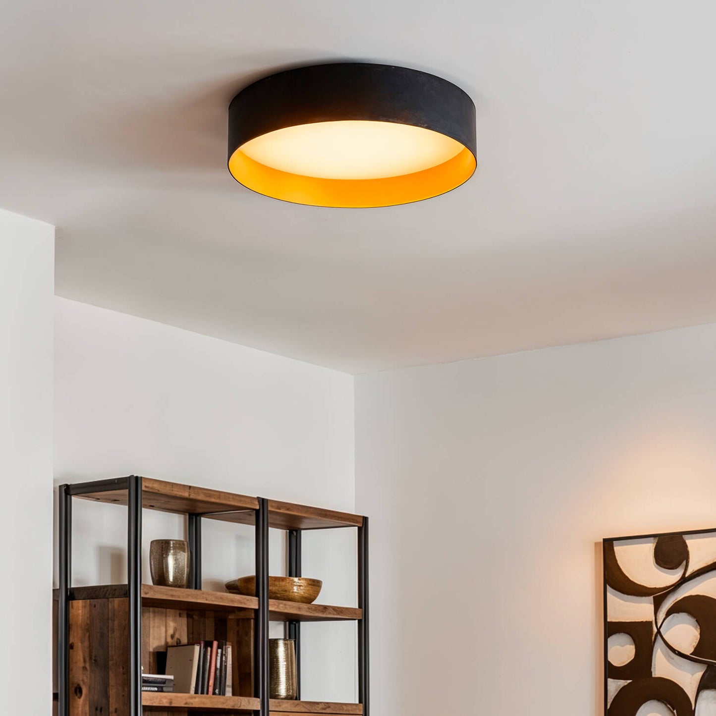 Plafón de Techo LED 40W Acero Talagapa L Ø500 mm