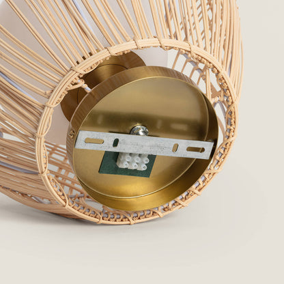 Plafón de Techo Ratán y Cristal Bagrat