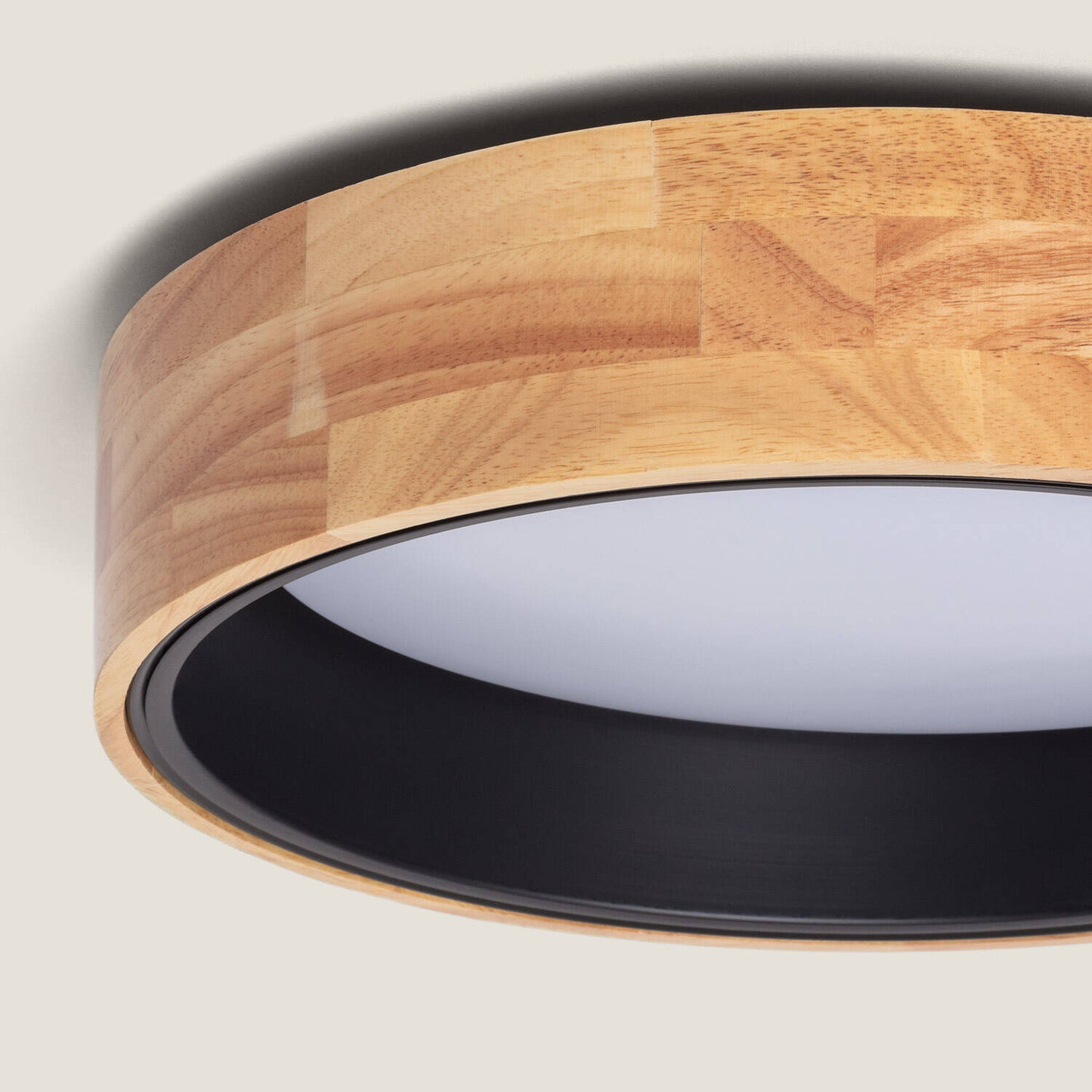 Plafón LED 15W Circular Madera y Aluminio Ø370 mm CCT Seleccionable Dari