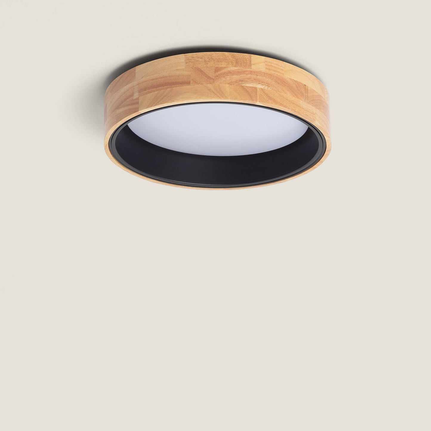 Plafón LED 15W Circular Madera y Aluminio Ø370 mm CCT Seleccionable Dari