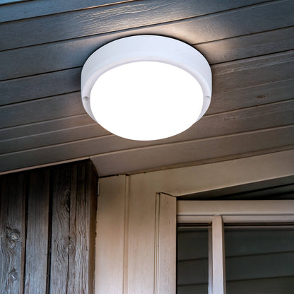 Plafón LED 15W Circular para Exterior Ø140 mm IP65 Hublot White