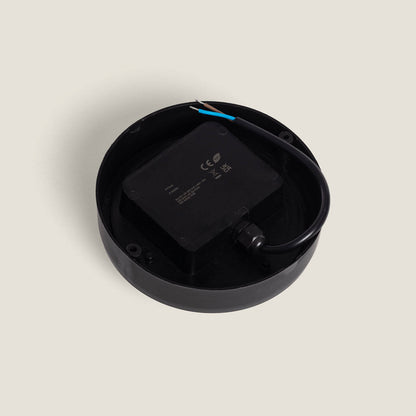 Plafón LED 15W Circular para Exterior Ø140 mm IP65 Hublot Black
