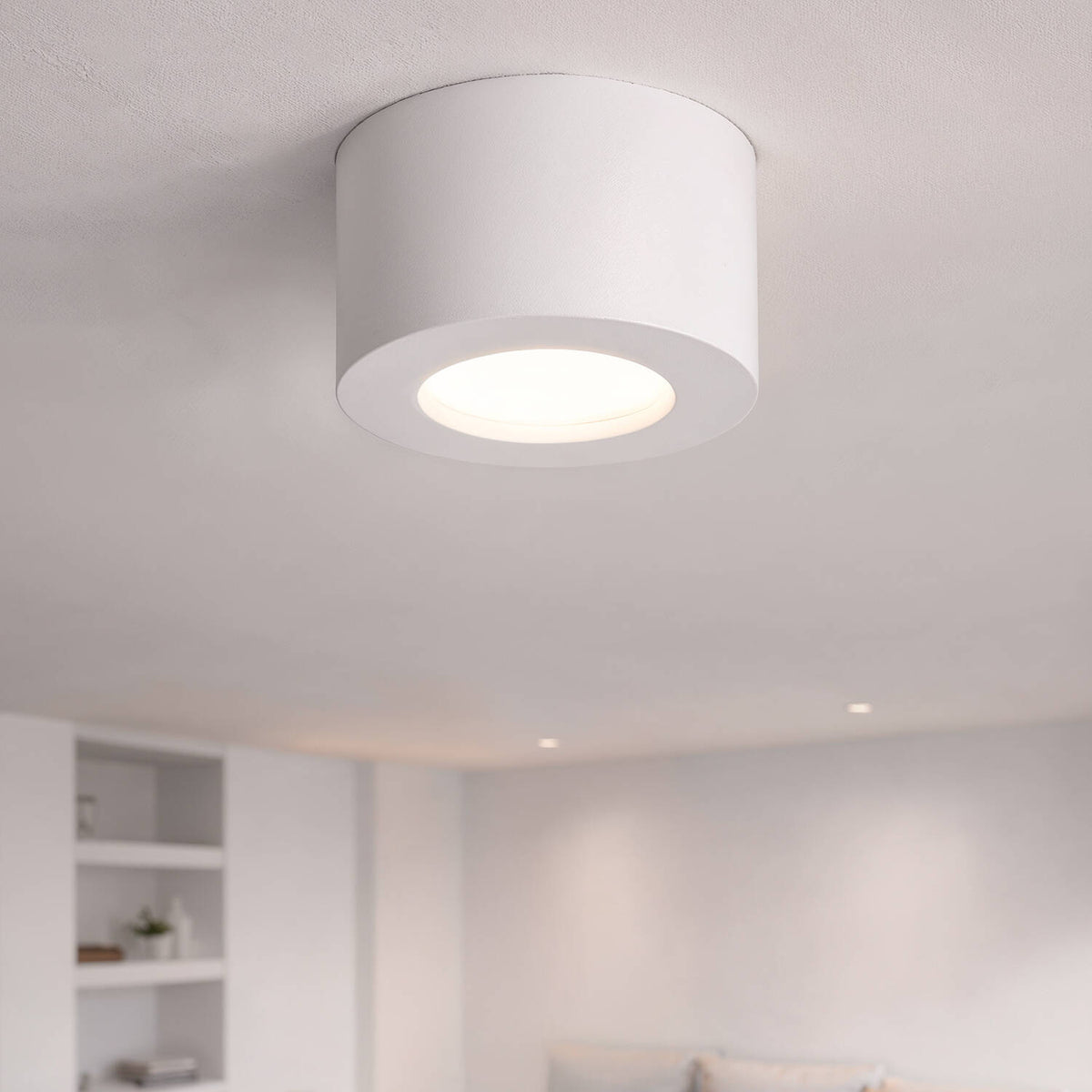 Plafón LED 8W Circular Aluminio Luz Indirecta Ø105 mm Tokkai