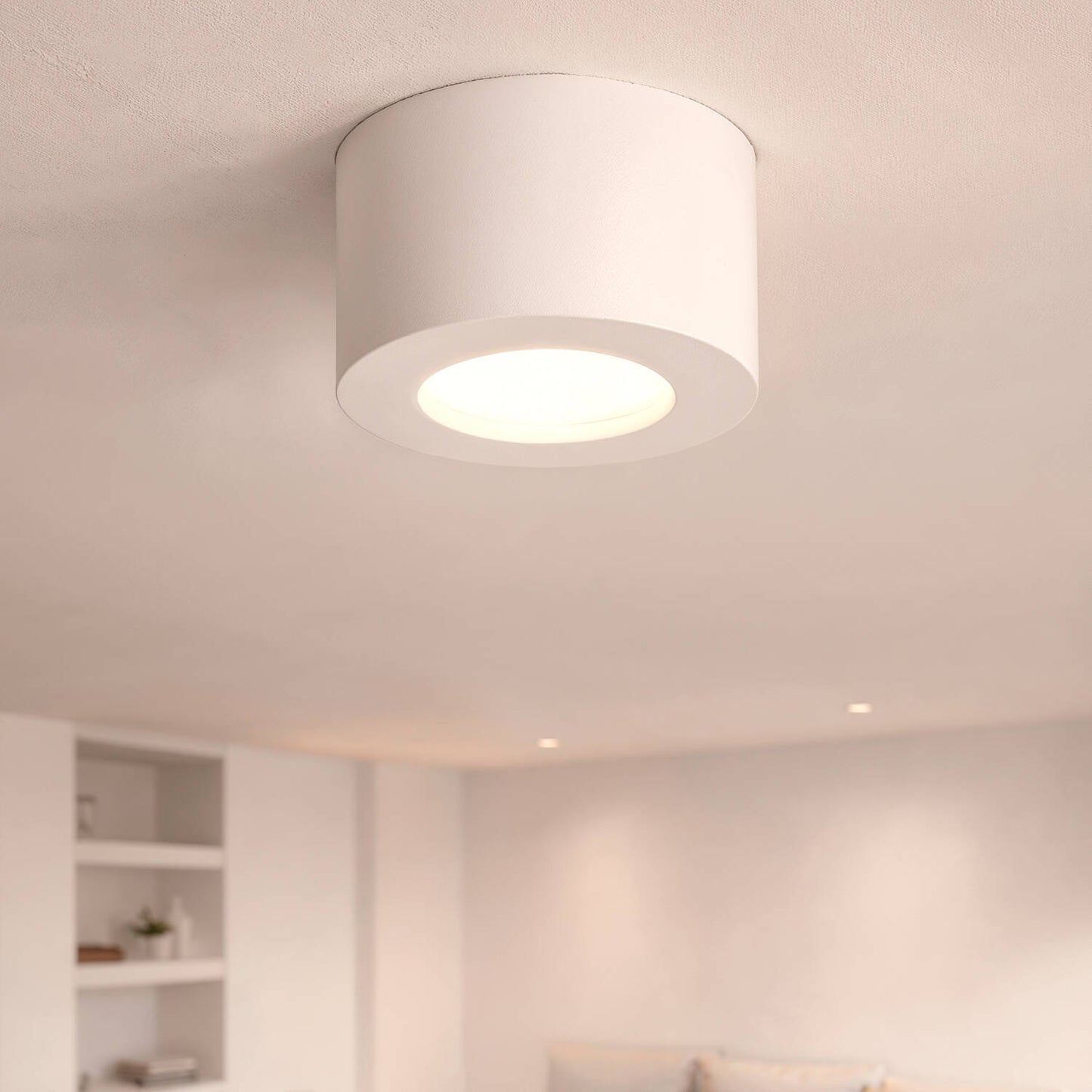 Plafón LED 8W Circular Aluminio Luz Indirecta Ø105 mm Tokkai